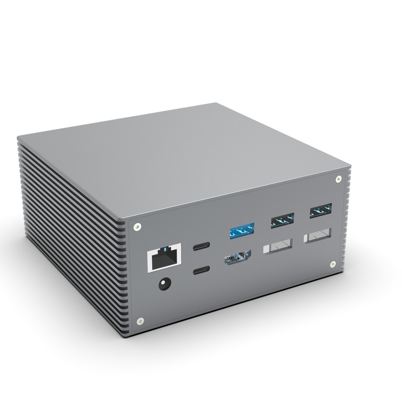 15 In 1 Dual Usb C Docking Station 4k 60hz Type C SD 104Mb RJ45 1000M USB 3.0 For Laptop