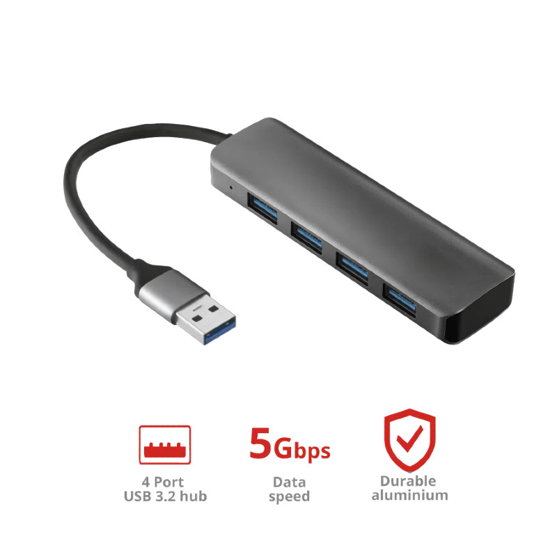 Adapter Usb A Usb C USB A 3.0x4 Hub For Desktop Settings Easy Data Transfer