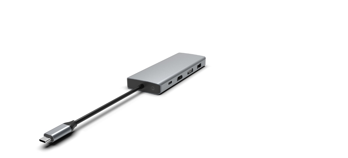 Usb C Hub Docking Station For MacBook Laptops USB C To Dual HDMI Monitors For Windows USB C Hub Adapter