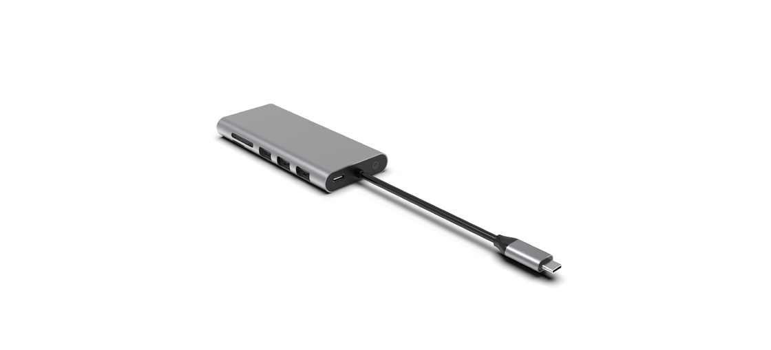 Macbook Usb A Adapter For Macbook Air 5 In 1 Multi Ports 4K Usb Type C Slim 3.0