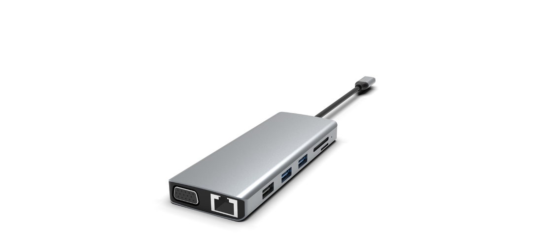Usb C Hub Docking Station For MacBook Laptops USB C To Dual HDMI Monitors For Windows USB C Hub Adapter