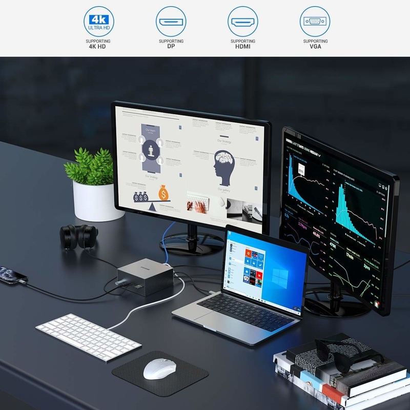 16 In 1 Usb C Hub Type-C To PD HDMI USB3.0 USB2.0 USB-C SD TF RJ45 Docking Station