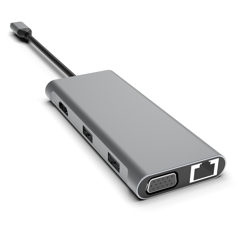 12 in 1 USB C Hub Triple Display Docking Station Dual HDMI VGA USB C& A Data Port Dock
