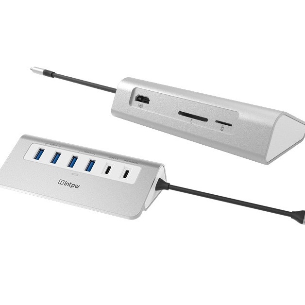 9 IN 1 USB C HUB Docking Station With USB 3.0 HDMI Card Reader For Laptop PC Computers