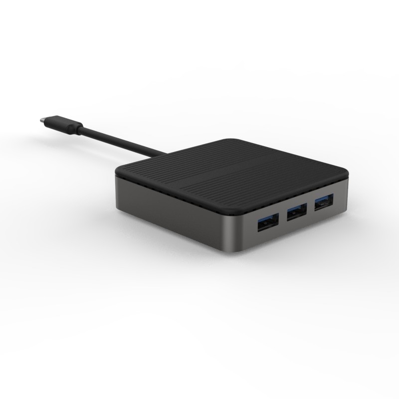 Type C Square 9 In 1 USB C HUB HD 4K Type C Docks RJ45 PD 100W 3xUSB 3.0 Docking Sta