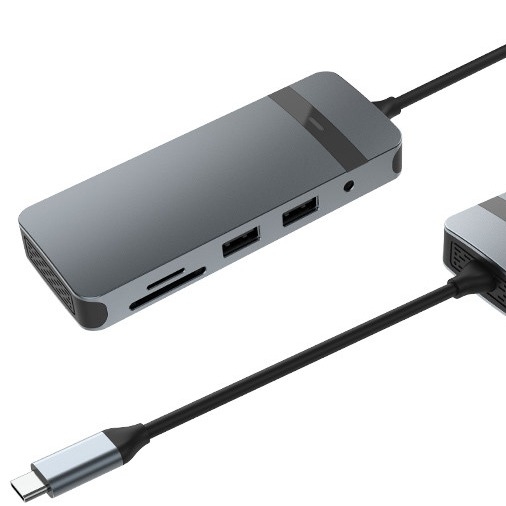 8 in 1 Docking Station USB C Hub Plug and Play with 4K HDMI RJ45 for mackbook laptops