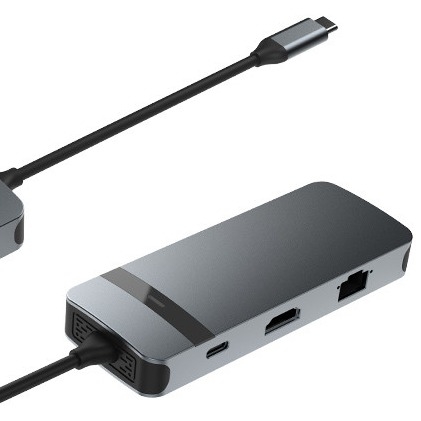 8 in 1 Docking Station USB C Hub Plug and Play with 4K HDMI RJ45 for mackbook laptops