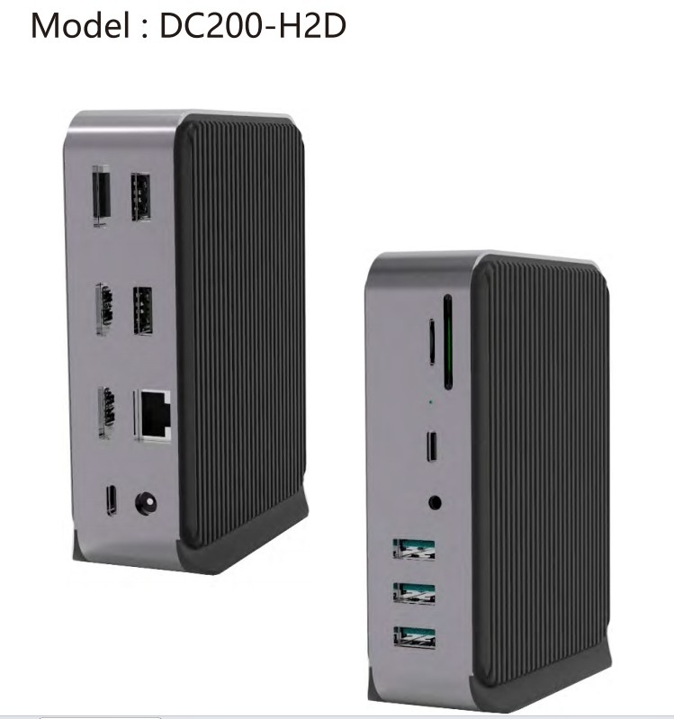 Gigabit Ethernet Usb C Type Docking Station Charging Hub With HDMI 4K Resolution For Macbook