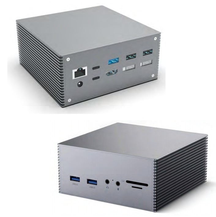 16 In 1 Thunderbolt 4 Docking Station 3 Monitors Mac USB 3.0 Universal Laptop DP USB C With DC Power Supply