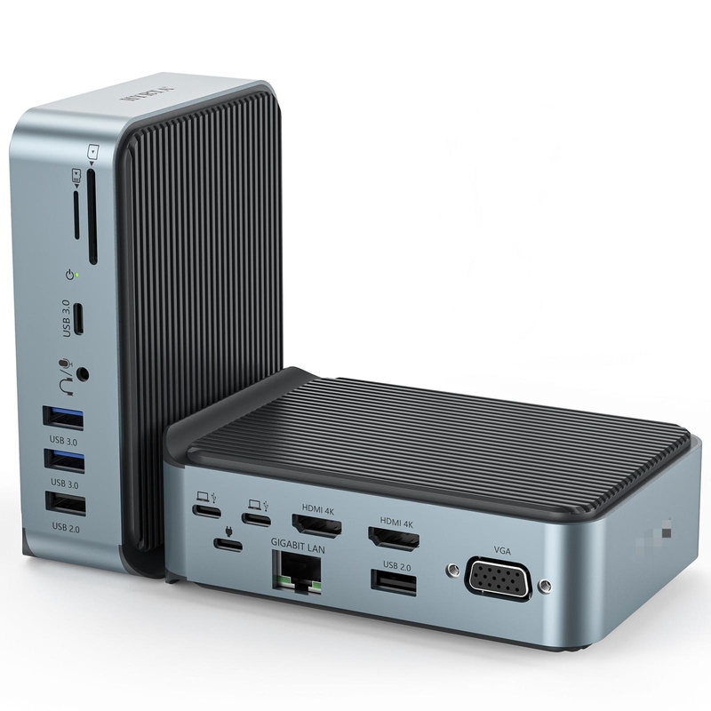 Gigabit Ethernet Usb C Type Docking Station Charging Hub With HDMI 4K Resolution For Macbook