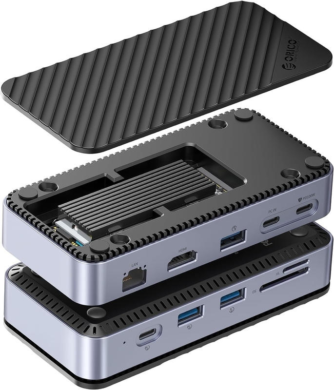 Displaylink Usb 3.0 Docking Station Enclousure Of NVMe NGFF SSDs Windows Mac Chrome OS