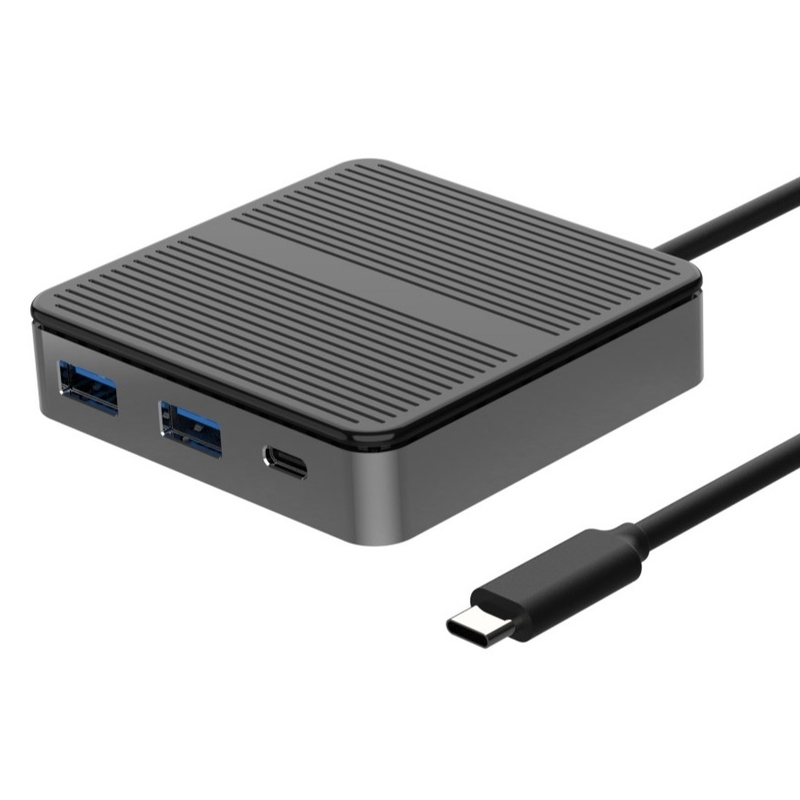 Square Black USB C To USB Adapter Mac 6 In 1 Usb C To Usb A Hub Adapter OTG Adapter