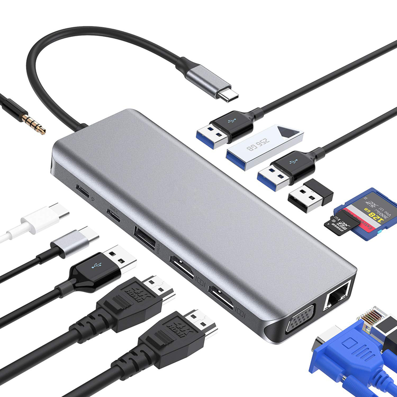 USB 3.0 Hub Extension Type A Male To Female Data Cord With USB C Hub Power Extra Long