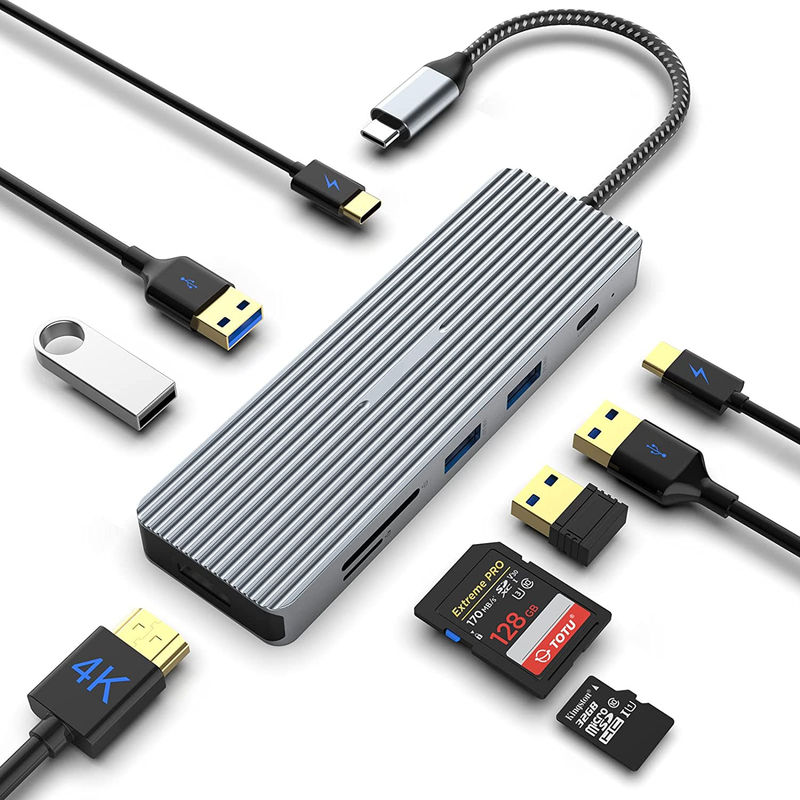Usb-C Hub Docking Station Hdmi Dual Monitor Adapter For  Laptop Docking Station