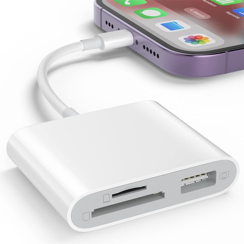 3-Slot USB Type C To Card Adapter Compact Flash Micro Sd Card Reader For MacBook Pro