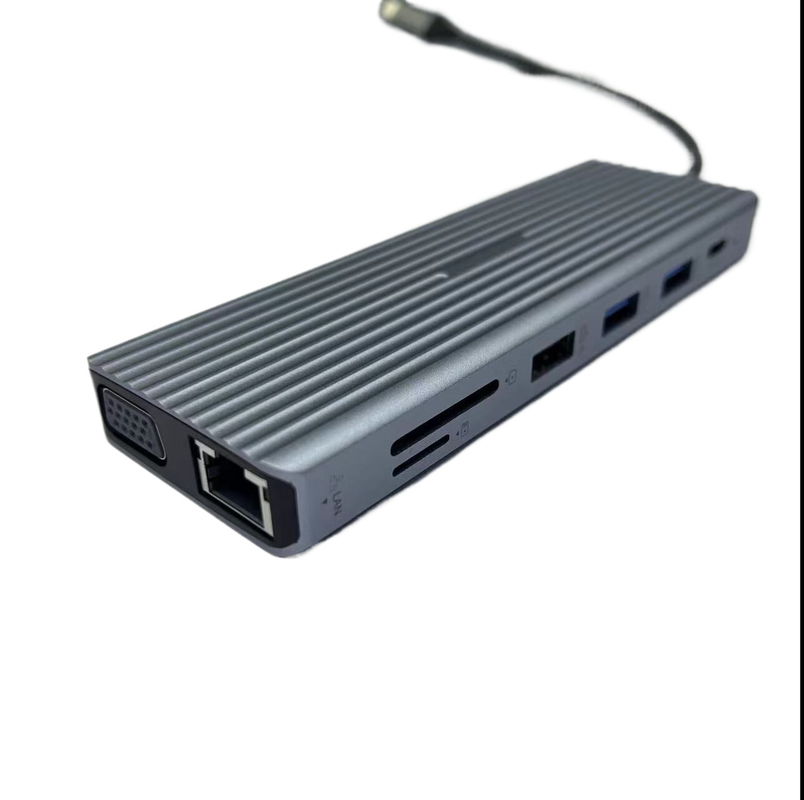 13 In 1 USB C Hub Docking Station Dual Display Triple Display With Audio