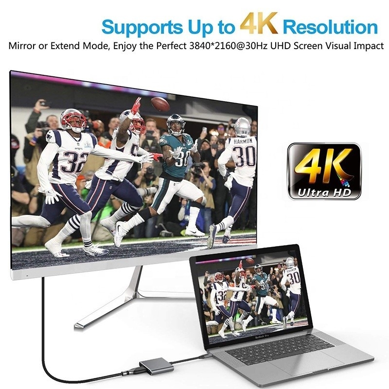 3-In-1 USB C Type C Multi-function Hub To USB-C PD HDMI USB 3.0 Adapter Converter Cable