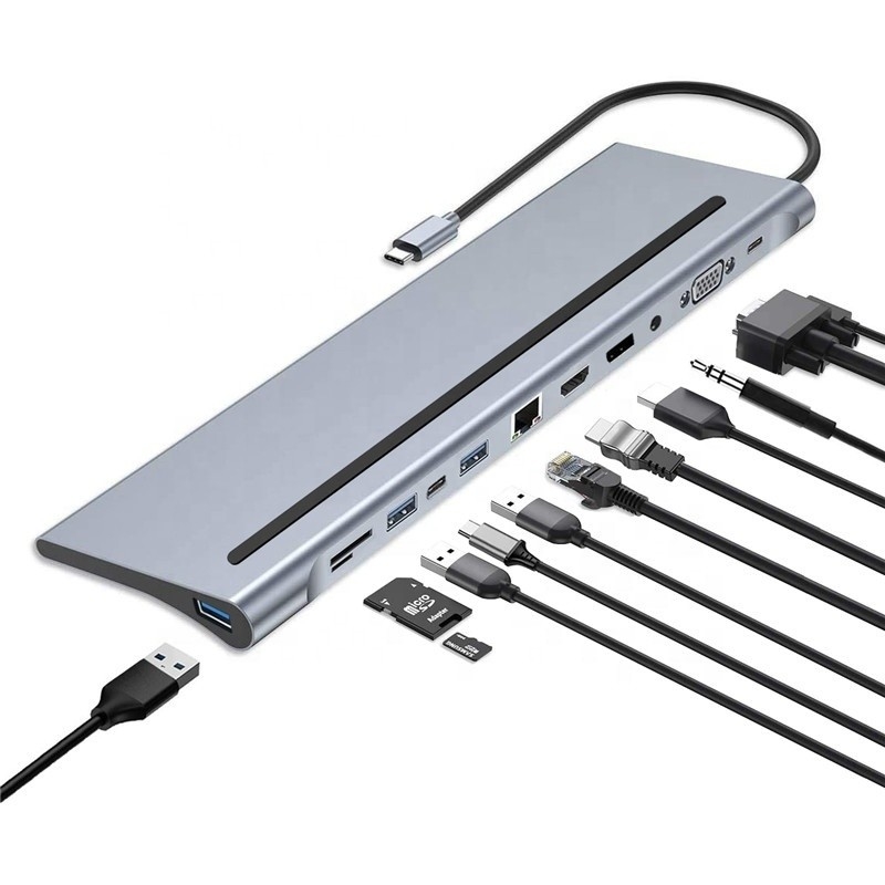 USB C Interface Multi-Function Type-C Dock With SD TF Adapter OEM/ODM Acceptcable