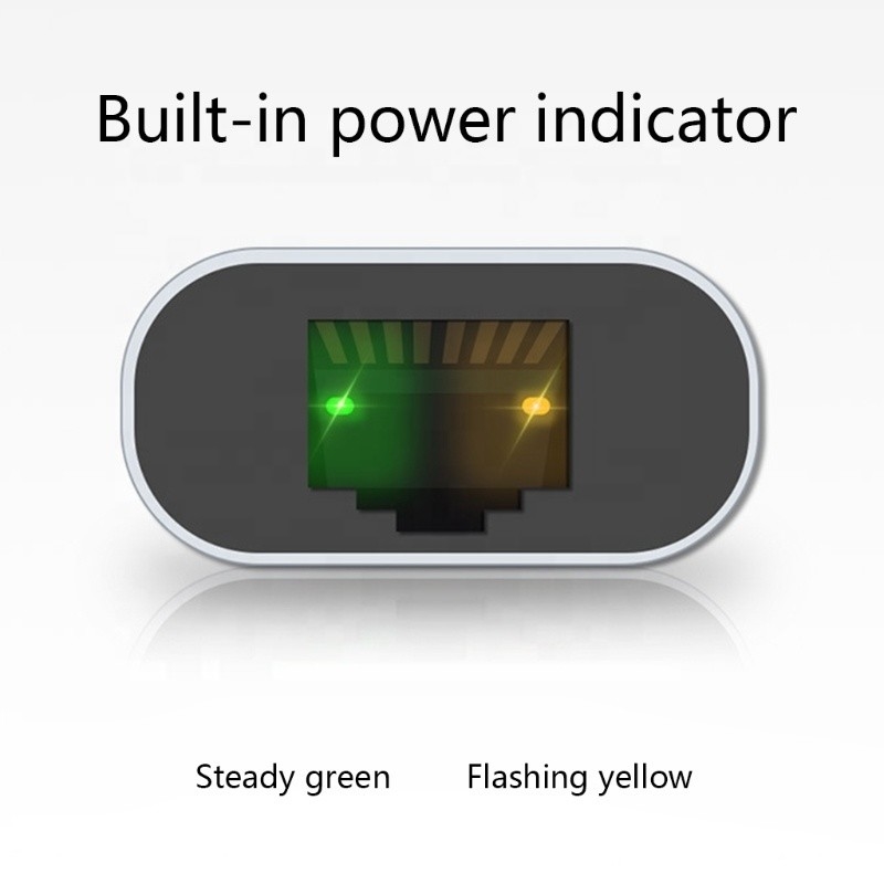 USB C Female to Ethernet Port Adapter 10/100/1000 Mbps Speed for Fast Network Connection