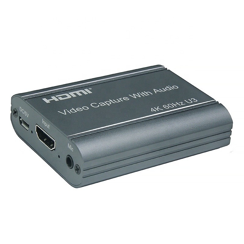Professional 4K 60Hz HDMI To USB3.0 Video Capture Card With Audio Output And USB 3.0