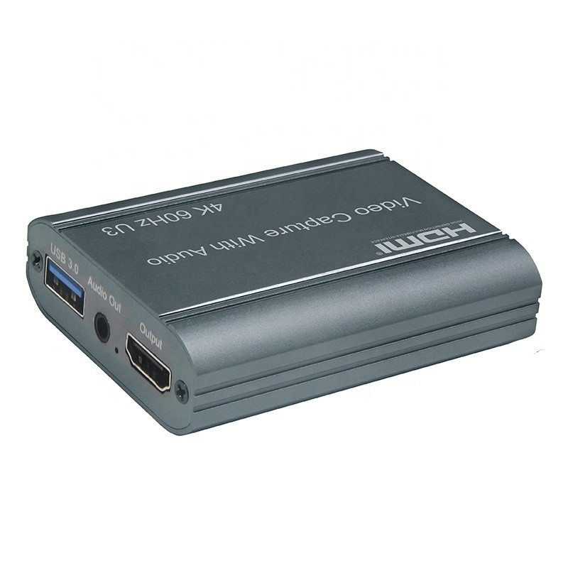 Professional 4K 60Hz HDMI To USB3.0 Video Capture Card With Audio Output And USB 3.0