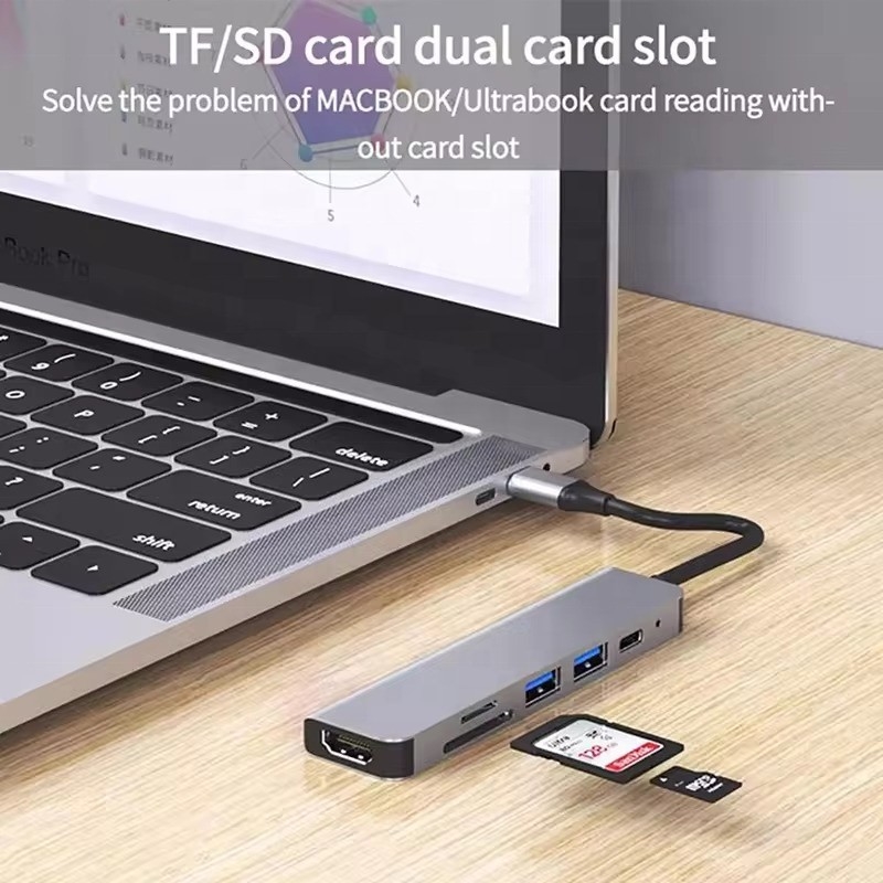 USB 3.1 Docking Station Hub with 4K HDMI USB3.0 TF SD Card Reader and 87W PD Charging