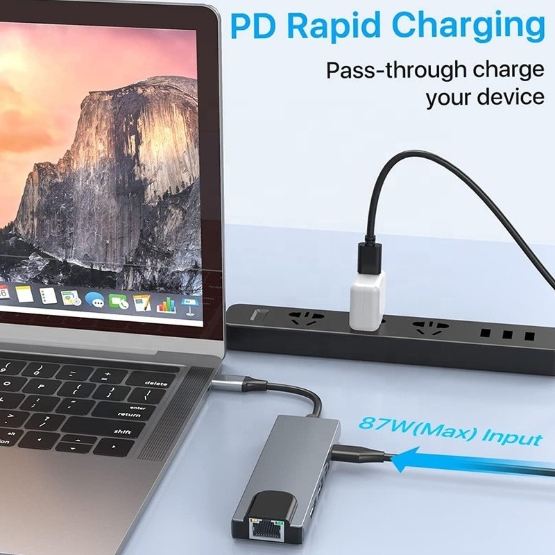 USB C Adapter 13 in 1 4K HDMI Hub Type C to HDMI 4K USB 3.0 2.0   PD Charging Converter