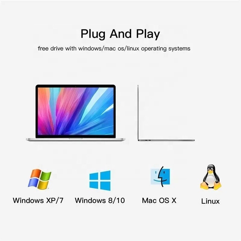 Type C Interface 4 In 1 4 Ports Hub Type-C OTG To USB 3.0 2.0 Adapter Aluminium Alloy