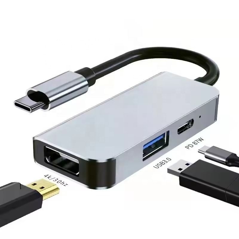 USB 3.1/USB Type-C Hub Adapter Docking Station with 4K HDMI USB3.0 USB 3.0 Type C PD