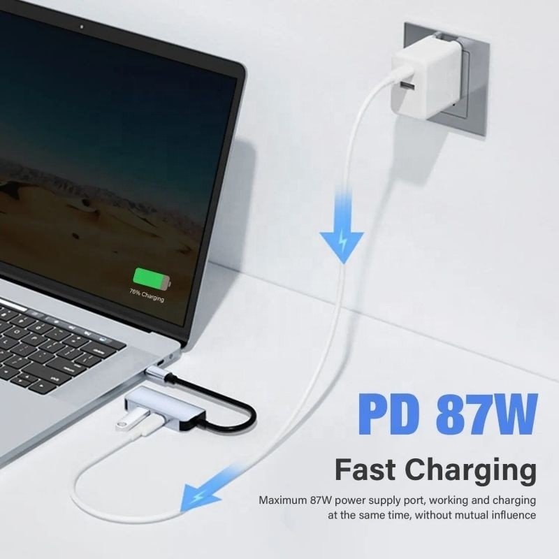 USB 3.1/USB Type-C Hub Adapter Docking Station with 4K HDMI USB3.0 USB 3.0 Type C PD