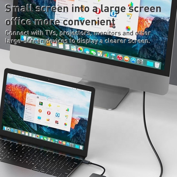 8-In-1 Multiport Adapter USB-C Hub With HDMI 3 USB3.0 RJ45 And PD Output 5-8 Ports