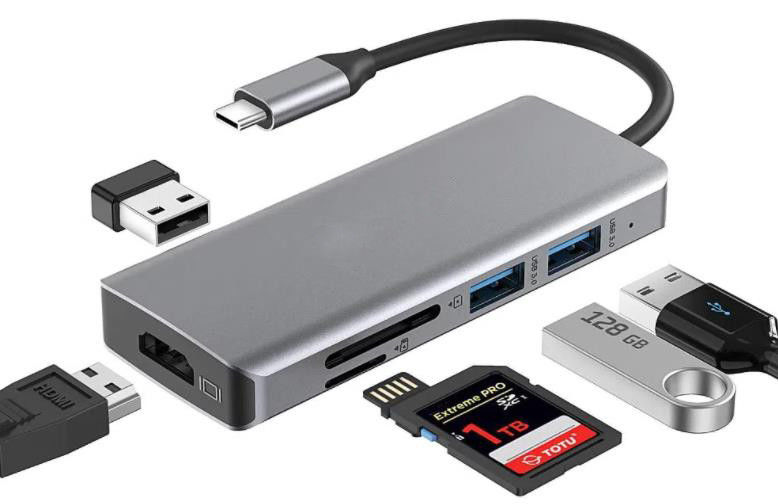 10 In 1 USB C Hub To Dual  4K 60Hz Adapter Dock with USB 3.0 Ethernet RJ45 1000Mbps