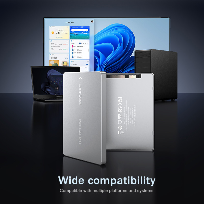 UP To 4TB SSD Shock Resistance 350G At 0.5ms 0°C To 55°C Shock Resistant