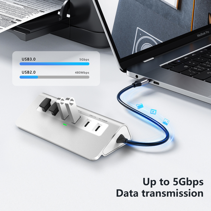 Additional Features 9 in 1 USB-C Docking Station with User Manual and Compact Design Included