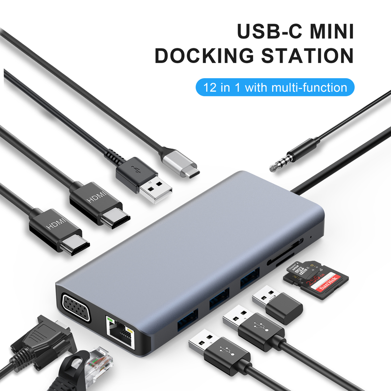 USB-C Docking Station The Perfect Combination of USB 3.1 Interface Type and Type C Port Connectivity