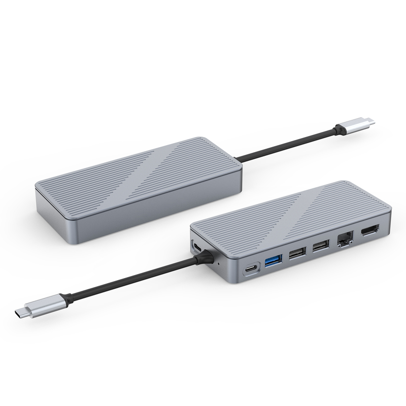 USB-C Docking Station USB 3.0 1G Ethernet 4K HDMI for USB C Devices Compatibility