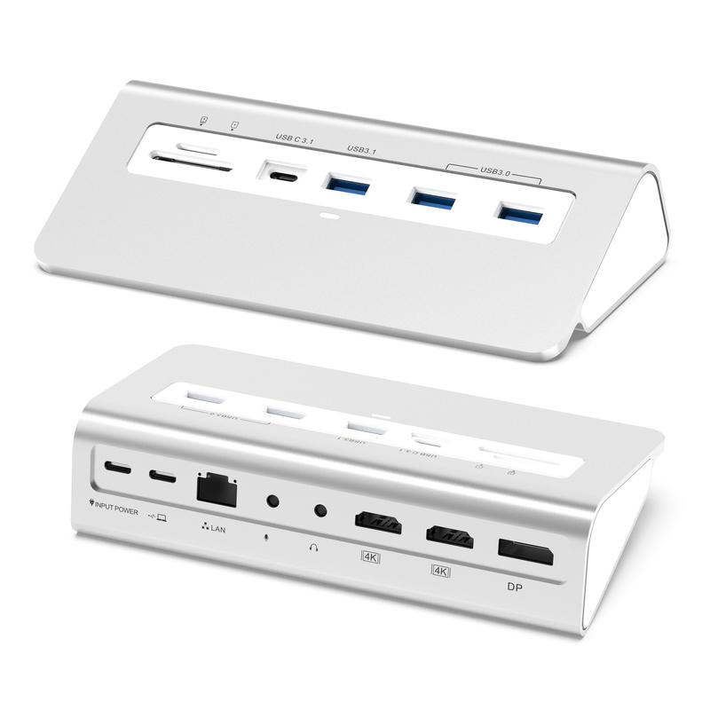 Subosen Manufacture 14 In 1 Type-c USB C 1G Inthernet 4K HDMI Desk Docking Station