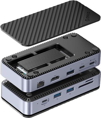 Fast Charging 16 In 1 USB C Adapter for Mobile Phone Laptop Notebook 4K HDMI RJ45 PD