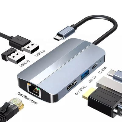 12-In-1 USB C Adapter OEM Multiport Hub with 4K HDMI USB 3.0  RJ45 Lan Ethernet