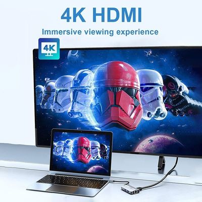 12-In-1 USB C Adapter OEM Multiport Hub with 4K HDMI USB 3.0  RJ45 Lan Ethernet