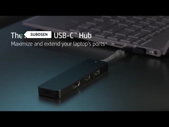 Usb C 6 In 1 Multiport Adapter To HDMI Splitter USB-A 3.1  Type-C Data Port 100W PD SD Card Reader