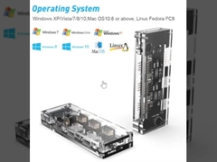 11-in-1 USB-C Hub with Dual HDMI USB 3.0 Ethernet 3.5mm Audio for Macbook laptop